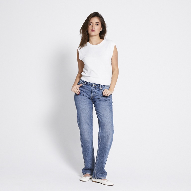 Fine-knit vest "Vickie" White